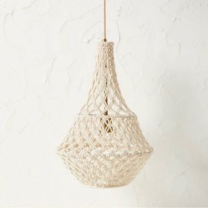 Opalhouse with Jungalow Large Rope Pendant Light White NEW